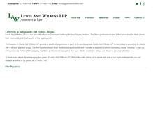 Tablet Screenshot of lewisandwilkins.com